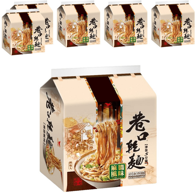 統一 巷口乾麵 麻醬風味 100g, 24包