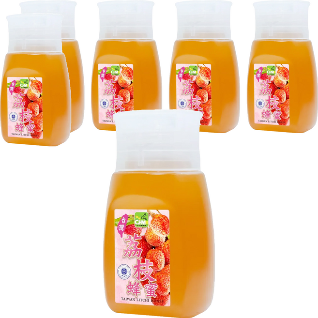彩花蜜 台灣荔枝蜂蜜, 350g, 6瓶