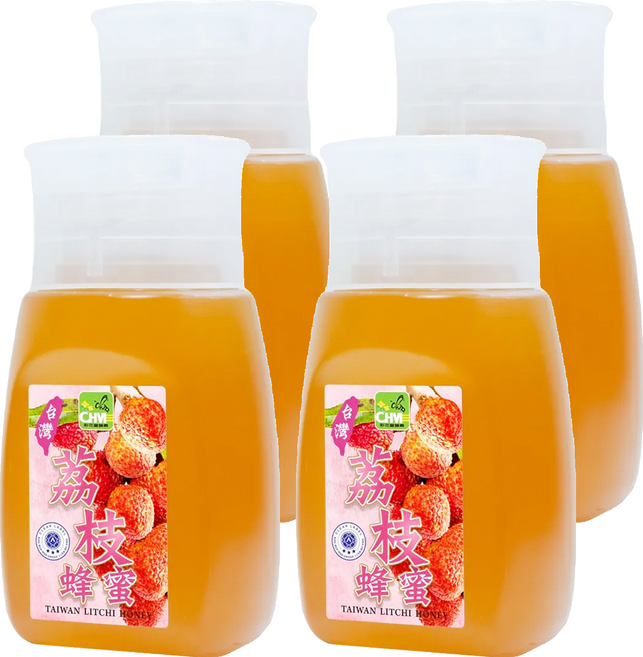 彩花蜜 台灣荔枝蜂蜜, 350g, 4瓶