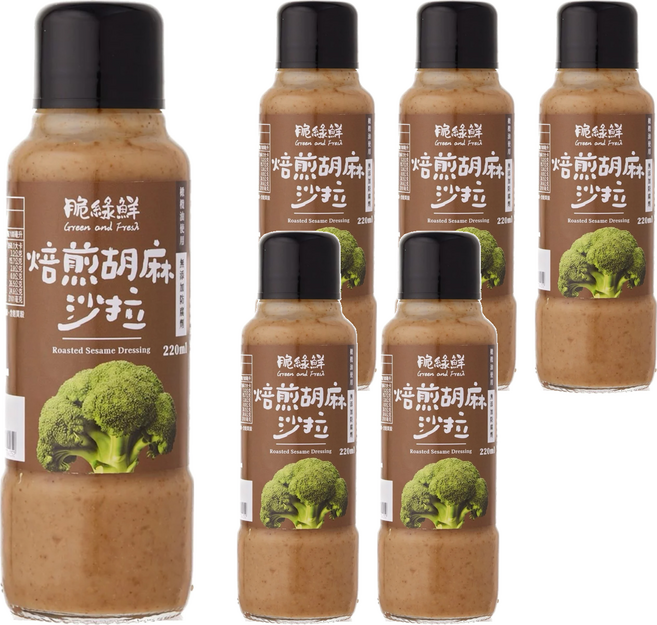 KOKUMORI 穀盛 脆綠鮮沙拉 焙煎胡麻, 220ml, 6瓶