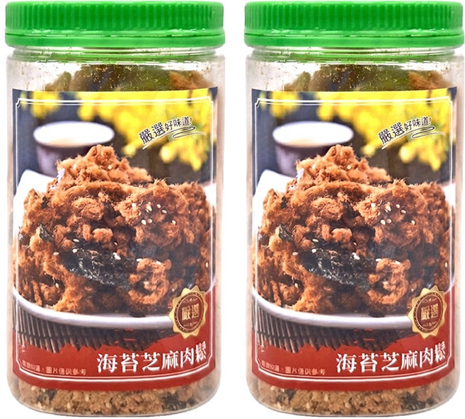 金平陽 芝麻海苔肉酥, 300g, 2罐