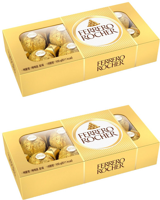페레로로쉐 T8 사각초콜릿 8p, 100g, 2개