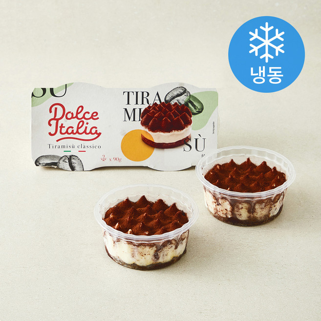 돌체이탈리아 티라미수 케이크 (냉동), 90g, 1개, 2개입