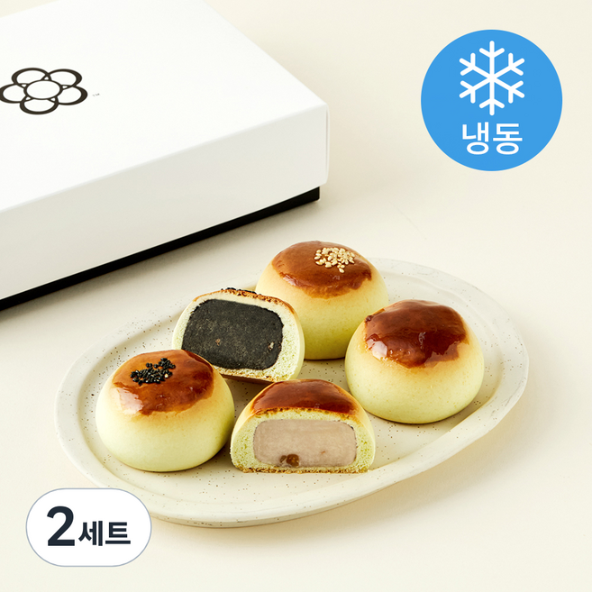 태극당 월병 3종 x 2개입 세트 420g + 쇼핑백 (냉동), 2세트