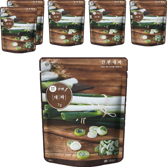 자연한알 간편양념 간편대파, 7g, 6개