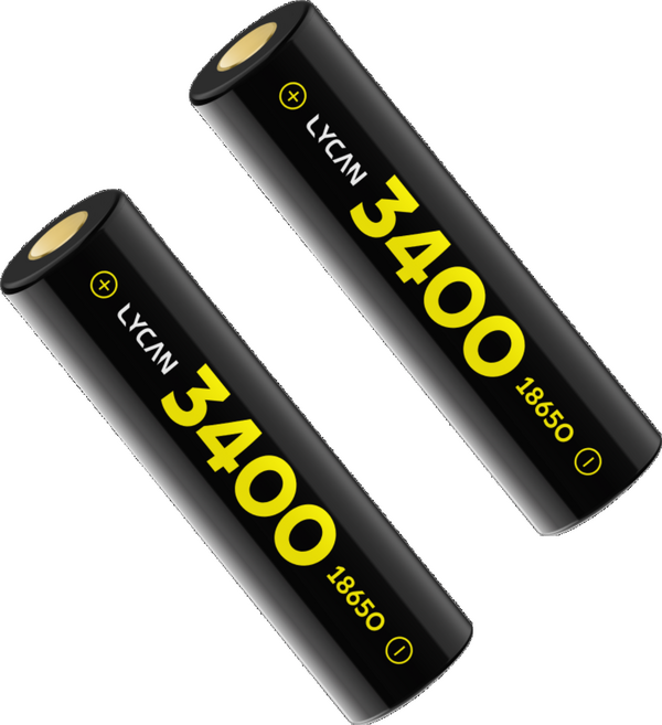 라이칸 18650 리튬이온 충전지 3400, 1개입, 2개