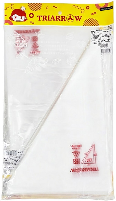 TRIARROW 三箭牌 拋棄式擠花袋 TR-014 100個, 透明色, 1包
