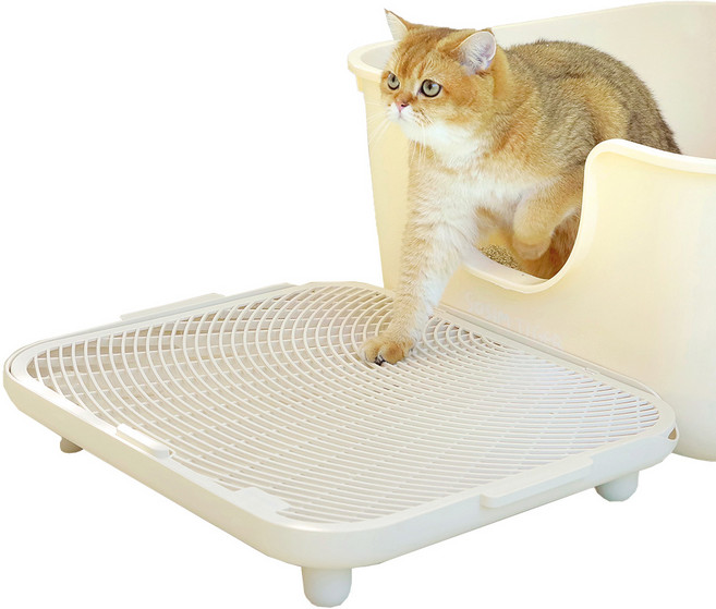 소심한호랑이 고양이 심쿵발판, 아이보리, 1개