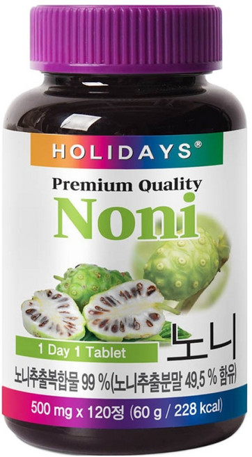 홀리데이즈 프리미엄 노니 타블렛, 120정, 1개
