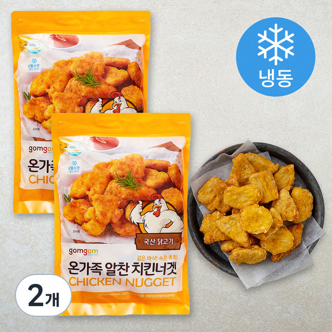 곰곰 온가족 알찬 치킨너겟, 1.2kg, 2개