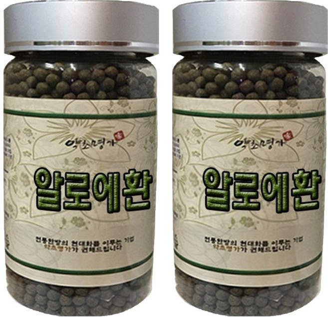 약초명가 알로에환, 2개, 200g