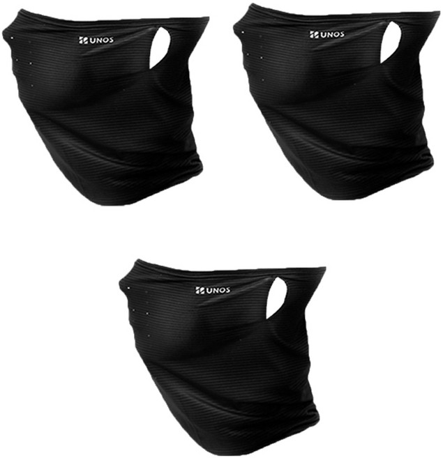 우노스 쿨 스킨 멀티프 아이스머플러 3p, 블랙, 1세트