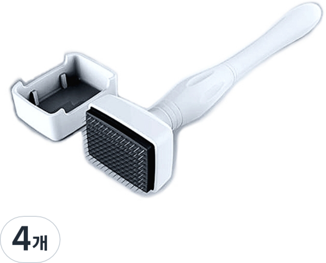 리프티 더마스탬프 140핀 MTS 홈케어 미용기기 0.5mm, 흰색, 4개