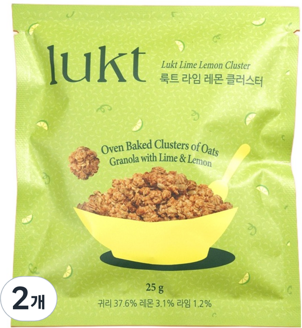 룩트 라임 레몬 클러스터, 25g, 2개