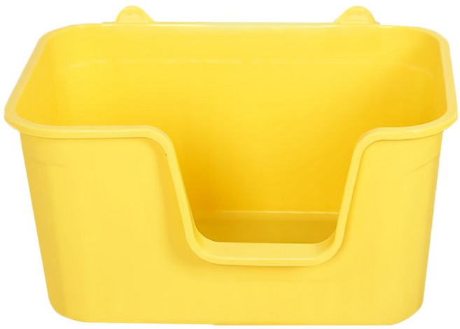 咕沛日常 超大貓砂盆 巨型貓砂盆, 黃色, 1個