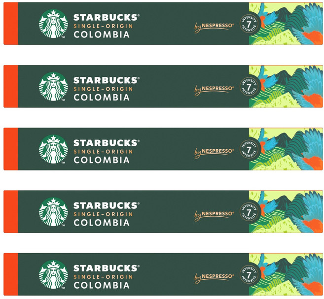 스타벅스 싱글 오리진 콜롬비아 캡슐커피, 5.7g, 10개입, 5개