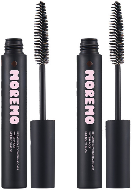 모레모 케라틴 이지 새치 커버 헤어 마스카라 12g, 다크브라운, 2개