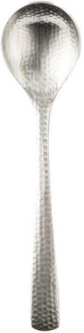 SALUS 佐藤金屬 304不鏽鋼鎚目圓湯勺 45g, 銀色, 1支