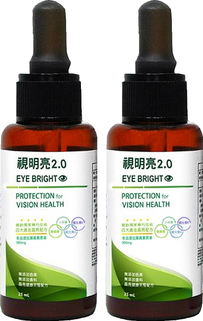 PBF 寶齡富錦生技 視明亮2.0滴劑, 25ml, 2瓶