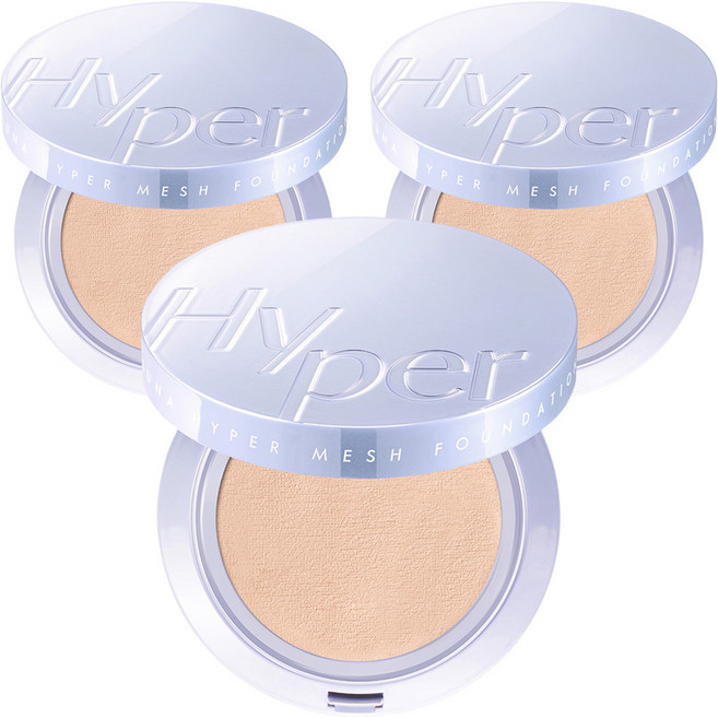 LunA Hyper Mesh氣墊粉餅 13g, 3個, 1.5 花瓣