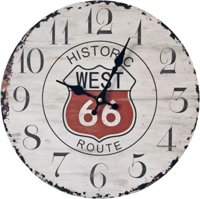 Meric Garden 風格仿舊裝飾壁掛式時鐘 壁鐘 掛鐘, 木色