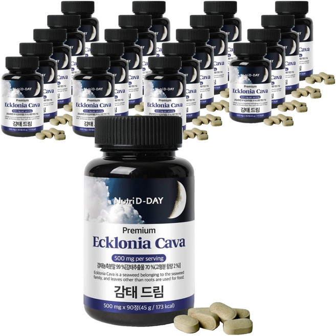 뉴트리디데이 감태 드림 타블렛 영양제, 90정, 20개