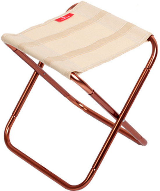 카디움 두랄루민 미니 접이식 캠핑의자 분리형 ES 710, 아이보리, 1개