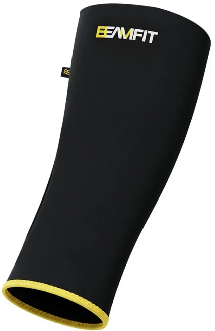 빔핏 팔 전완근 냉온찜질 리커버리 아이스젤 슬리브 블랙 S/M, 1개 - 쿠팡