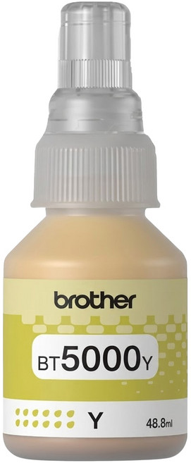 brother 兄弟牌 噴墨複合機墨水補充瓶 BT5000Y 48.8ml, 1瓶, 黃色