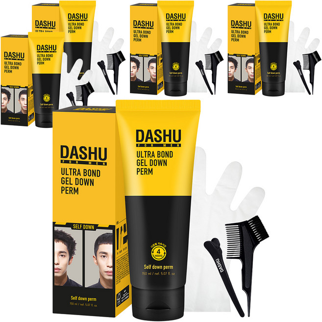 다슈 포맨 울트라 본드 젤 다운펌 세트 억센모발용, 150ml, 5개