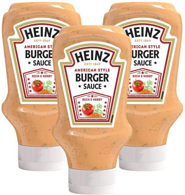 크래프트하인즈 하인즈 버거소스, 418g, 3개