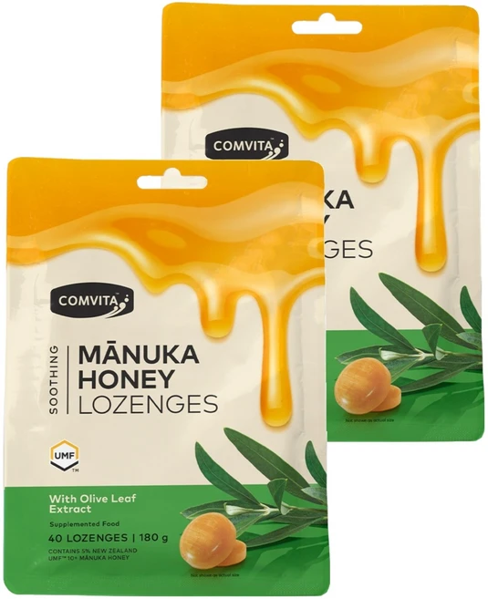 콤비타 UMF10+ 마누카허니 로젠지 올리브, 180g, 2개 - 쿠팡