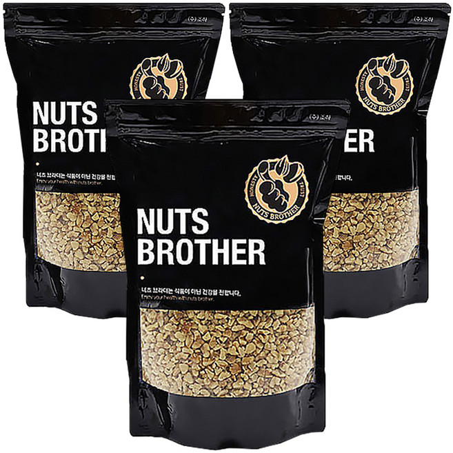 너츠브라더 호두분태, 500g, 3개