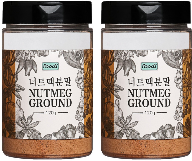 foodi 너트맥분말, 120g, 2개