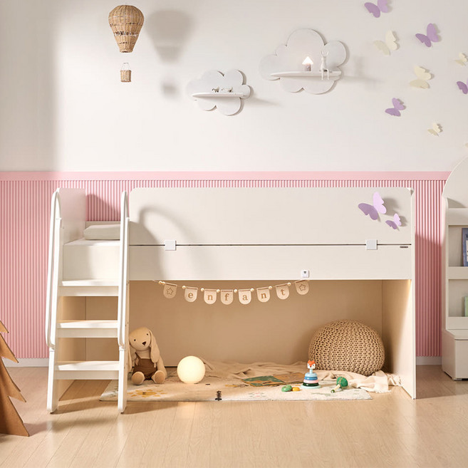 꿈꾸는요셉 앙팡 벙커침대 A세트 방문설치, 크림