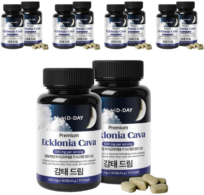 뉴트리디데이 감태 드림 타블렛 영양제, 90정, 10개