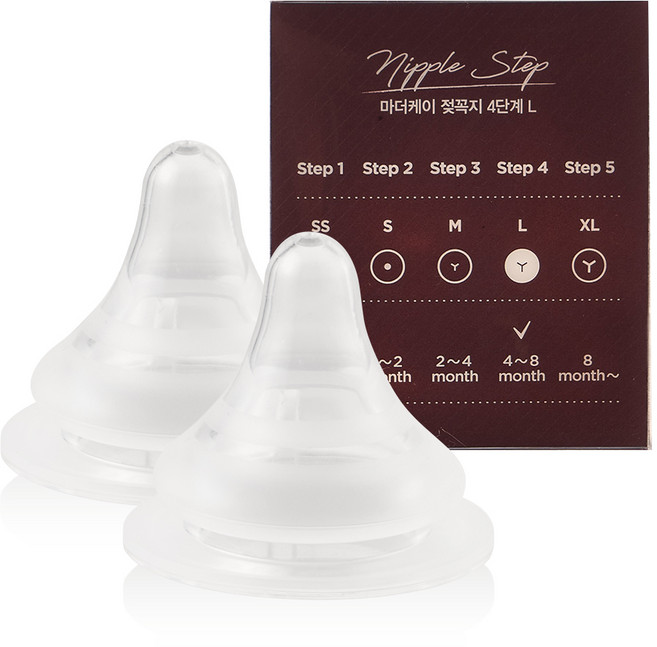 마더케이 베이직 젖꼭지 2p, 4단계(4~8개월), 1개