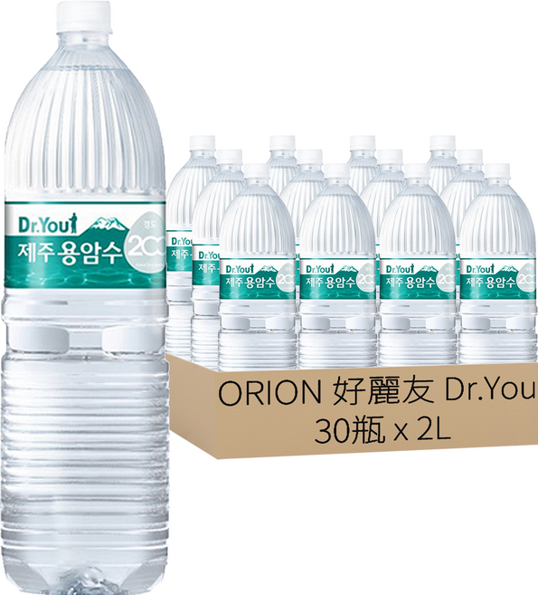 ORION 好麗友 Dr.You 濟州熔岩水, 2L, 30瓶