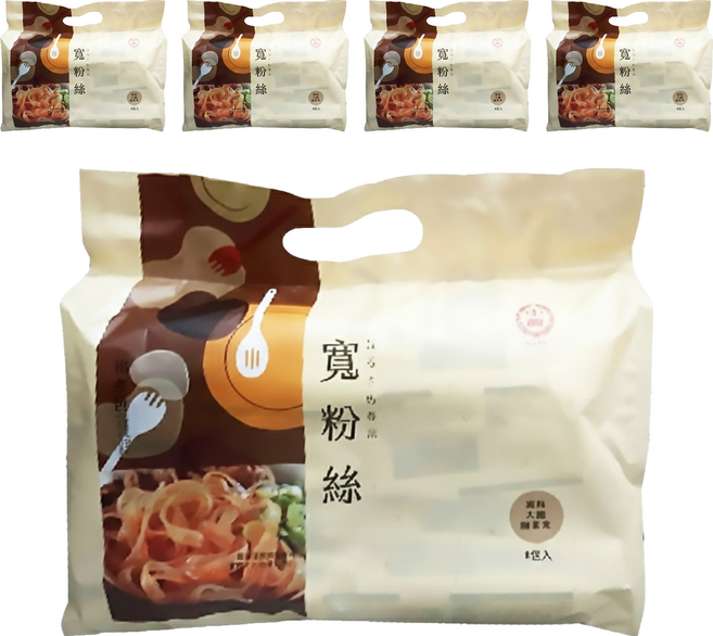 中農粉絲 寬粉絲 快煮包, 280g, 5袋