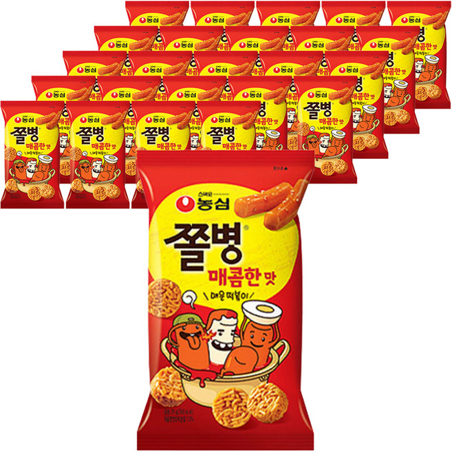 쫄병스낵 매콤한맛, 82g, 25개