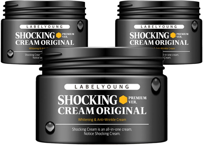 라벨영 쇼킹크림 오리지널 프리미엄, 3개