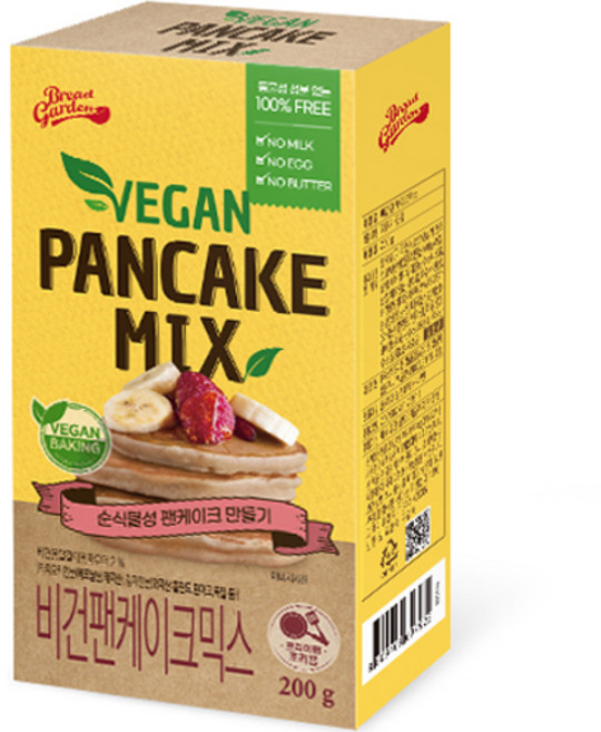 브레드가든 비건 팬케이크 믹스, 200g, 1개