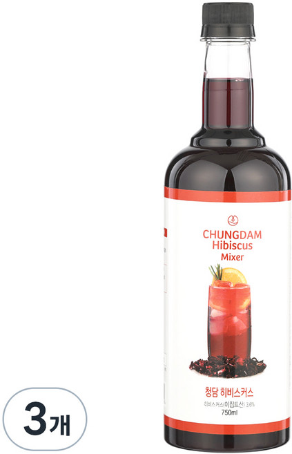 청담라이프 티드롭 히비스커스 원액, 750ml, 3개