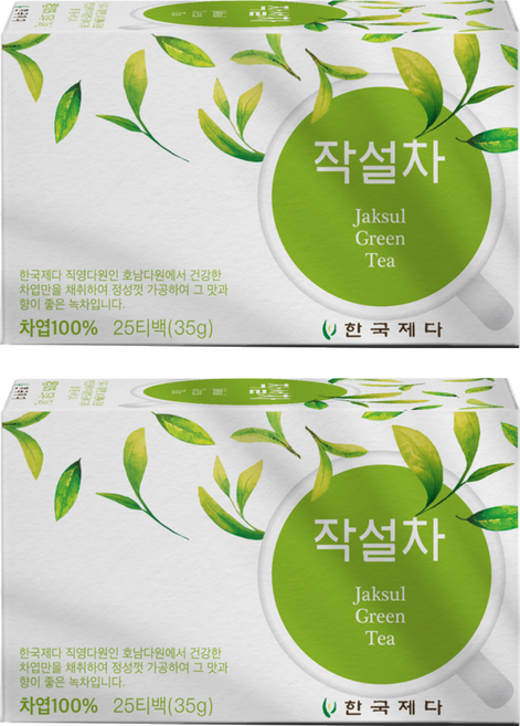 한국제다 작설차 25 티백, 1.4g, 25개입, 2개