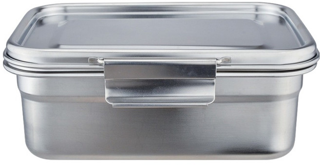 PLUS PERFECT 理想 極緻316不銹鋼密封餐盒 17cm 高, 銀色, 1個