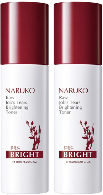 NARUKO 牛爾 台灣公司貨 紅薏仁健康雪白化妝水, 150ml, 2瓶
