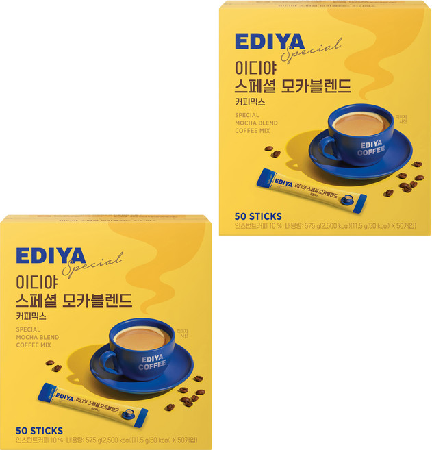 이디야 스페셜 모카블렌드 커피믹스, 11.5g, 50개입, 2개