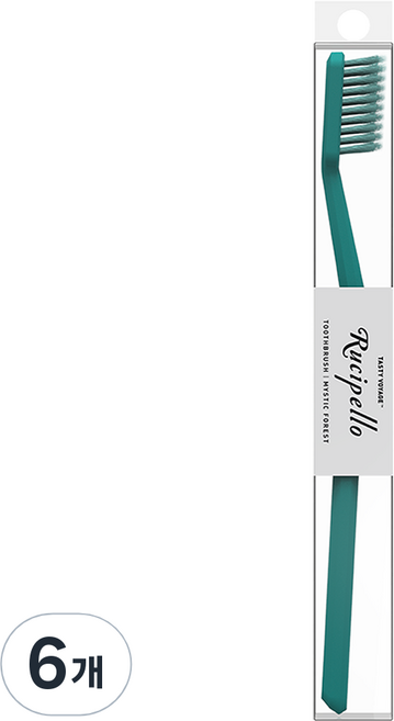 루치펠로 오리지널 칫솔 미스틱포레스트 그린, 1개입, 6개