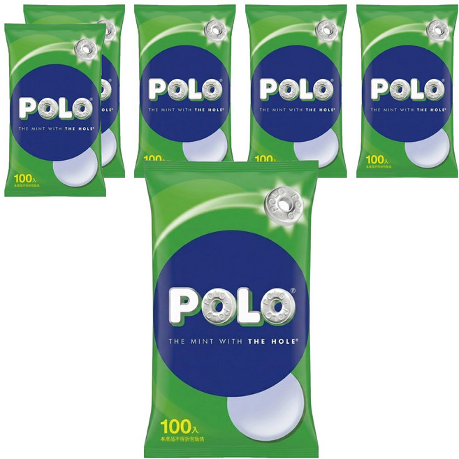 POLO 寶路 薄荷糖, 150g, 6袋