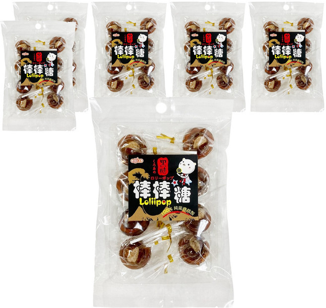 惠香 黑糖棒棒糖 8支, 120g, 6袋